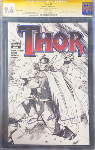 Thor #1 (Olivier Coipel Sketch Cover) Signed by Olivier Coipel