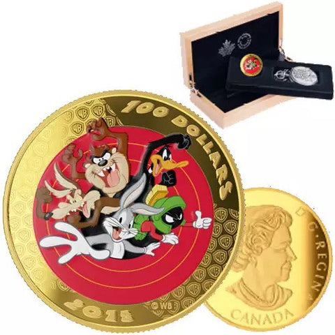 14-Karat Gold Coin Looney Tunes BugsBunny and Friends