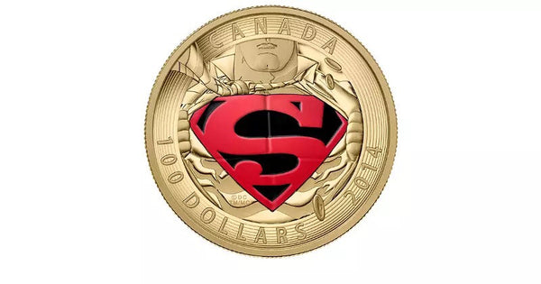 14-Karat Gold Coin - Iconic Superman™ Comic Book Covers: The Adventures of Superman #596 from 2001 - Mintage: 2,000 (2014)