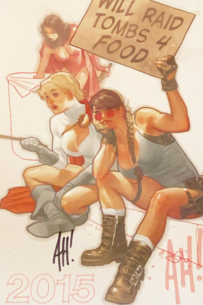 Will Raid Tombs 4 Food: 2015 Sketchbook - Signed by Adam Hughes NM